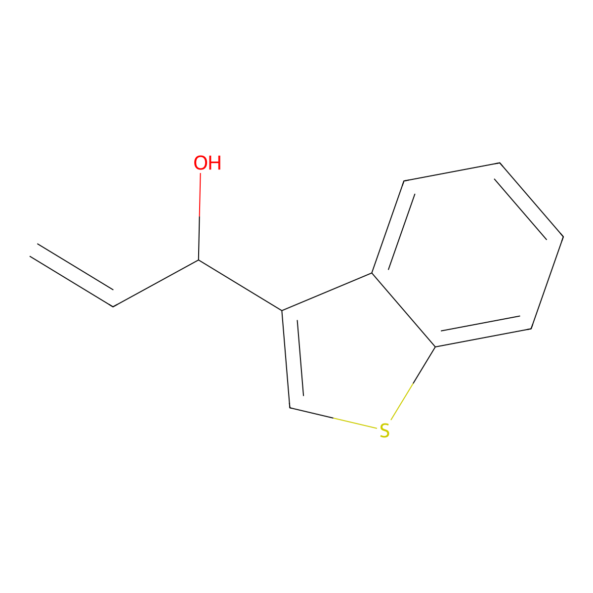 1-(1-Benzothiophen-3-yl)prop-2-en-1-ol molecular structure, CAS 1523211-73-5