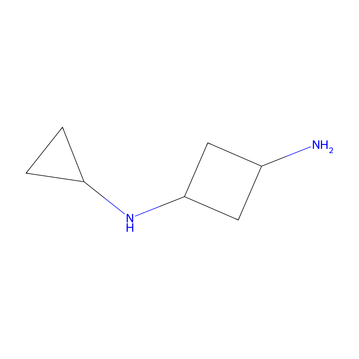 N1-cyclopropylcyclobutane-1,3-diamine molecular structure, CAS 1523228-58-1