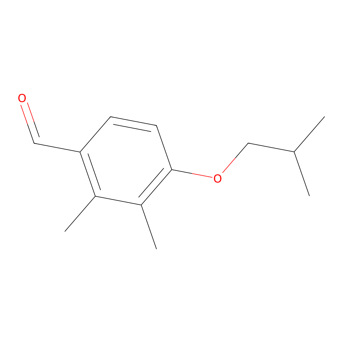 4-Isobutoxy-2,3-dimethylbenzaldehyde molecular structure, CAS 1523246-31-2