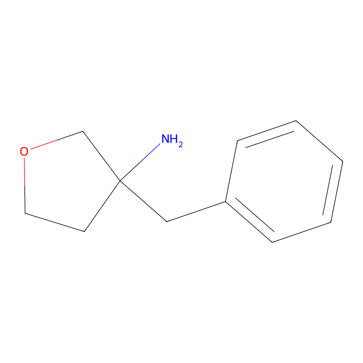 3-Benzyloxolan-3-amine molecular structure, CAS 1523268-07-6