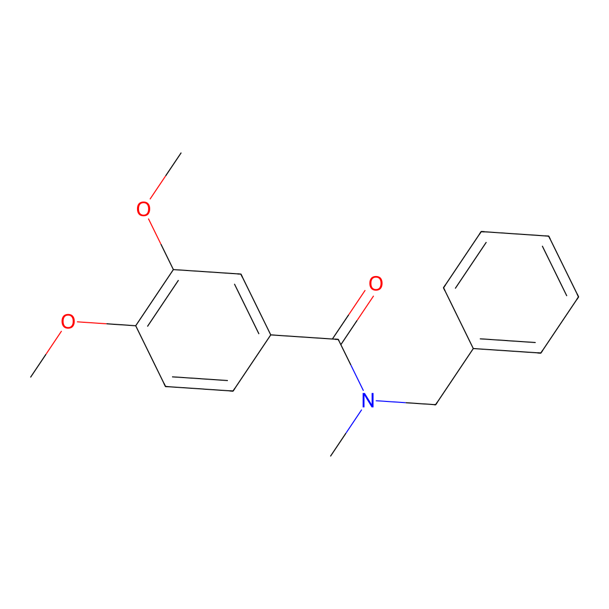 N-benzyl-3,4-dimethoxy-N-methylbenzamide molecular structure, CAS 152328-85-3