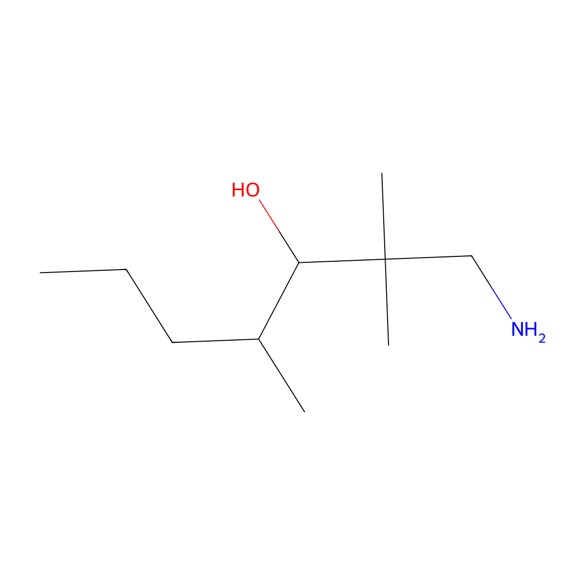 1-Amino-2,2,4-trimethylheptan-3-ol molecular structure, CAS 1523316-33-7
