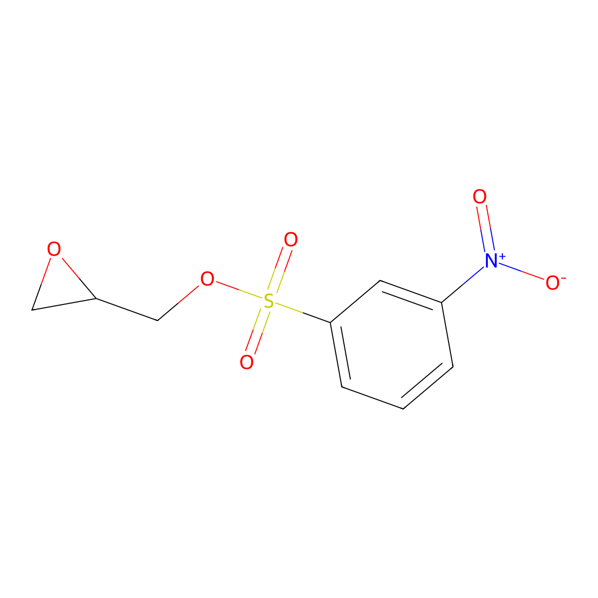 (Oxiran-2-yl)methyl 3-nitrobenzene-1-sulfonate molecular structure, CAS 152333-94-3
