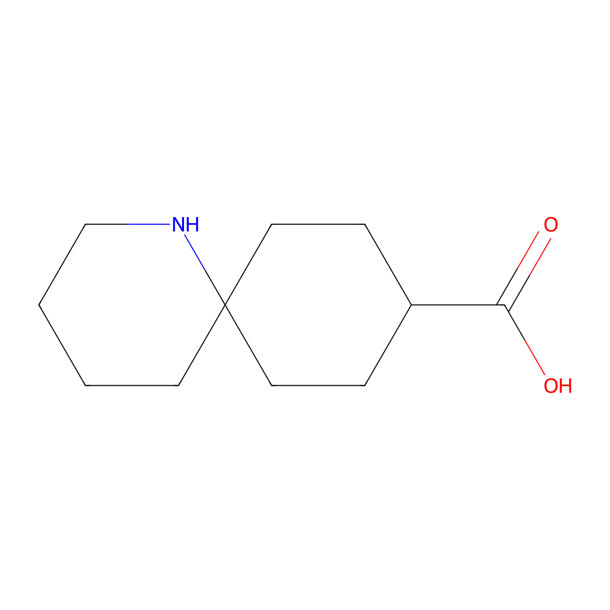 1-Azaspiro[5.5]undecane-9-carboxylic acid molecular structure, CAS 1523362-01-7