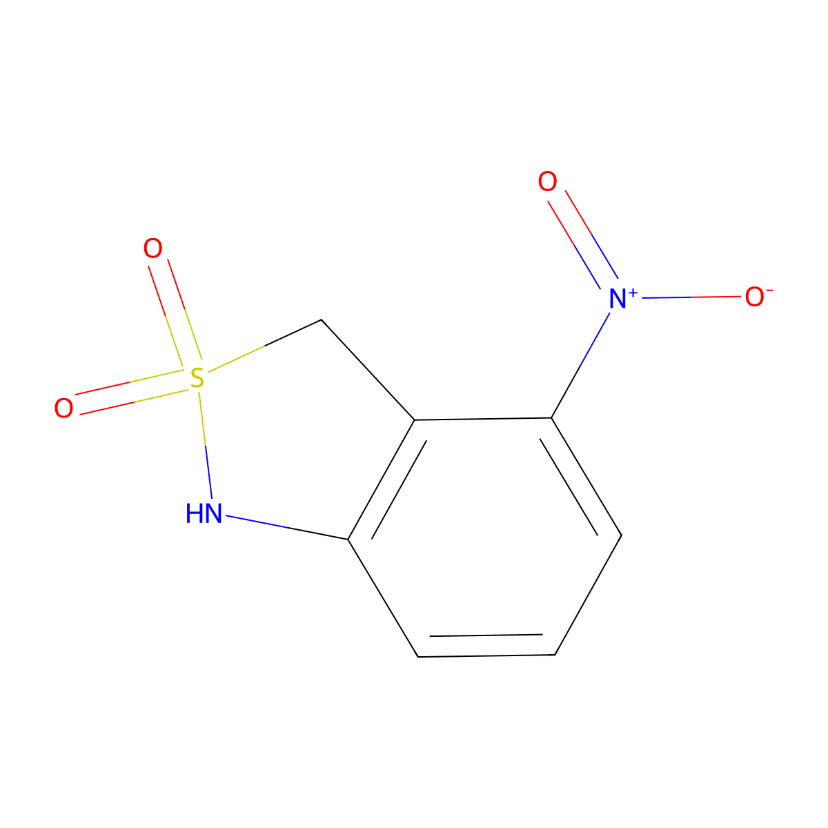 4-Nitro-1,3-dihydro-2,1-benzisothiazole 2,2-dioxide molecular structure, CAS 152339-79-2