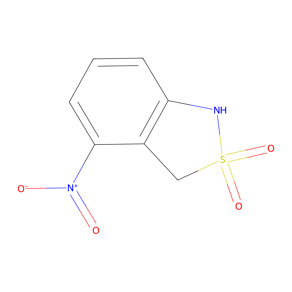 4-Nitro-1,3-dihydro-2,1-benzisothiazole 2,2-dioxide molecular structure, CAS 152339-79-2