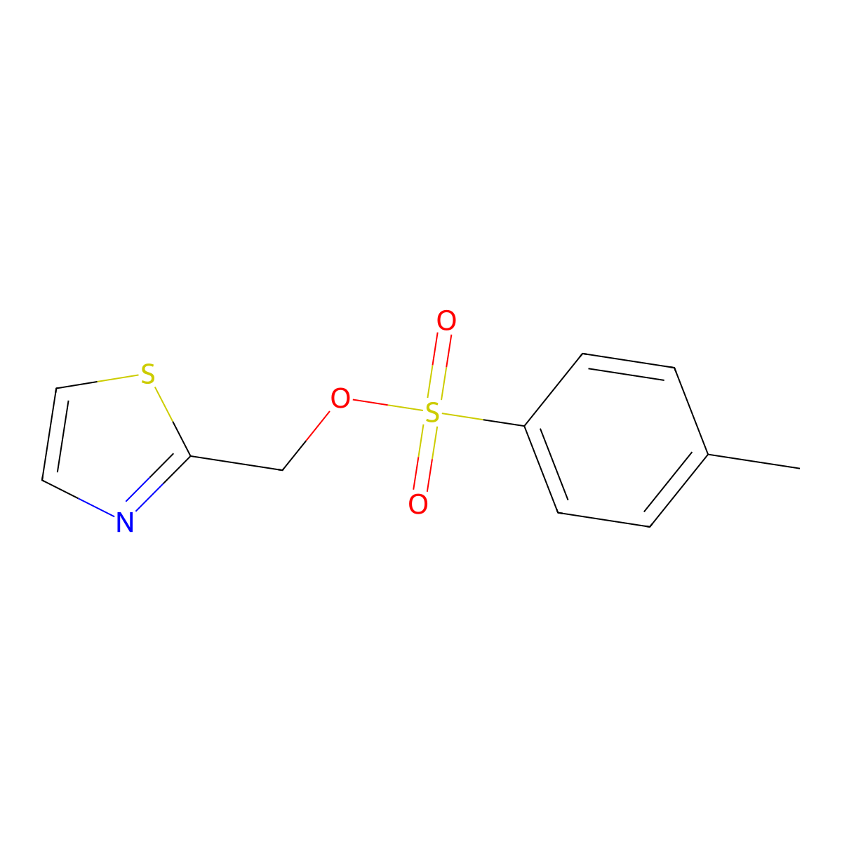(1,3-Thiazol-2-yl)methyl 4-methylbenzene-1-sulfonate molecular structure, CAS 1523412-31-8