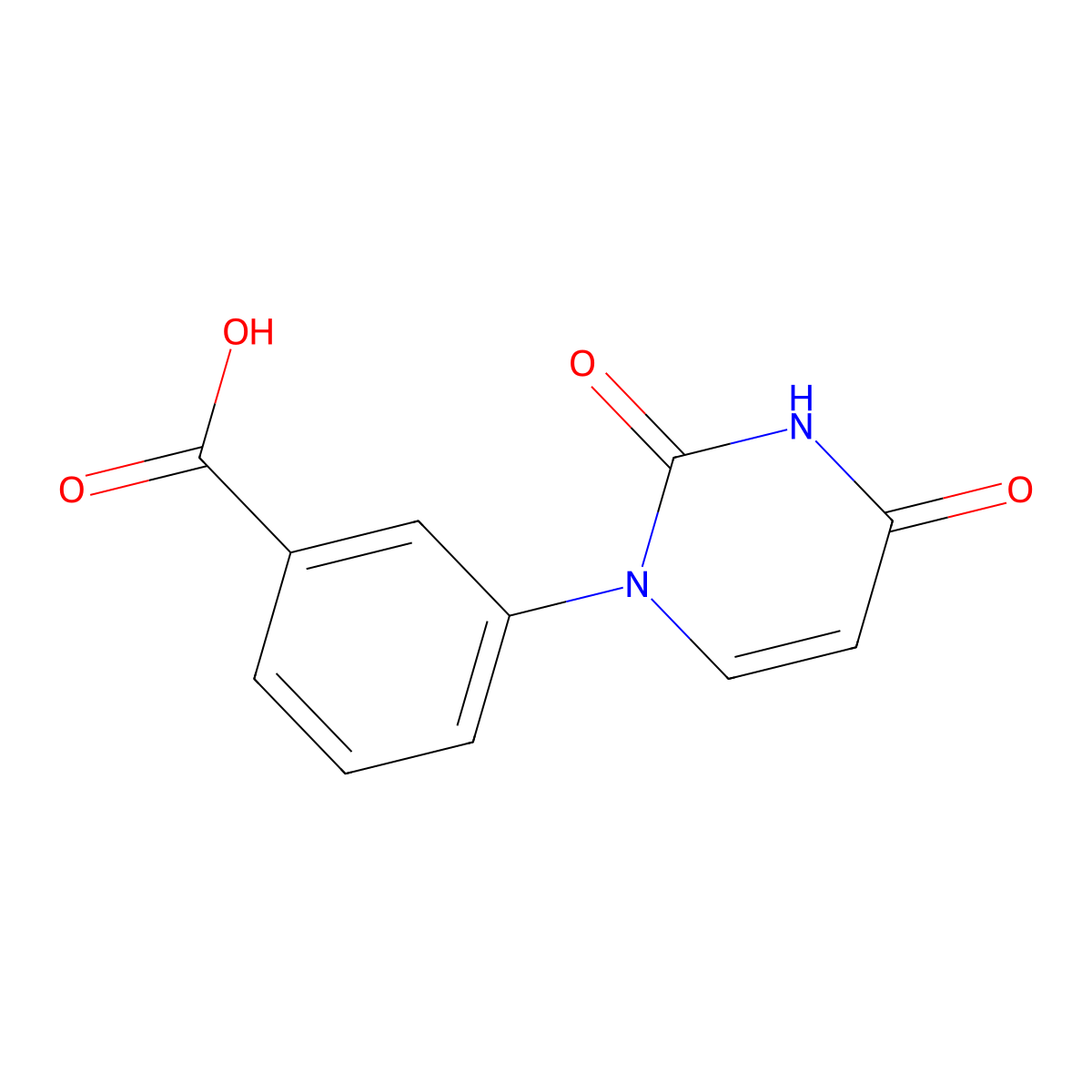3-(2,4-Dioxopyrimidin-1-yl)benzoic acid molecular structure, CAS 1523495-55-7