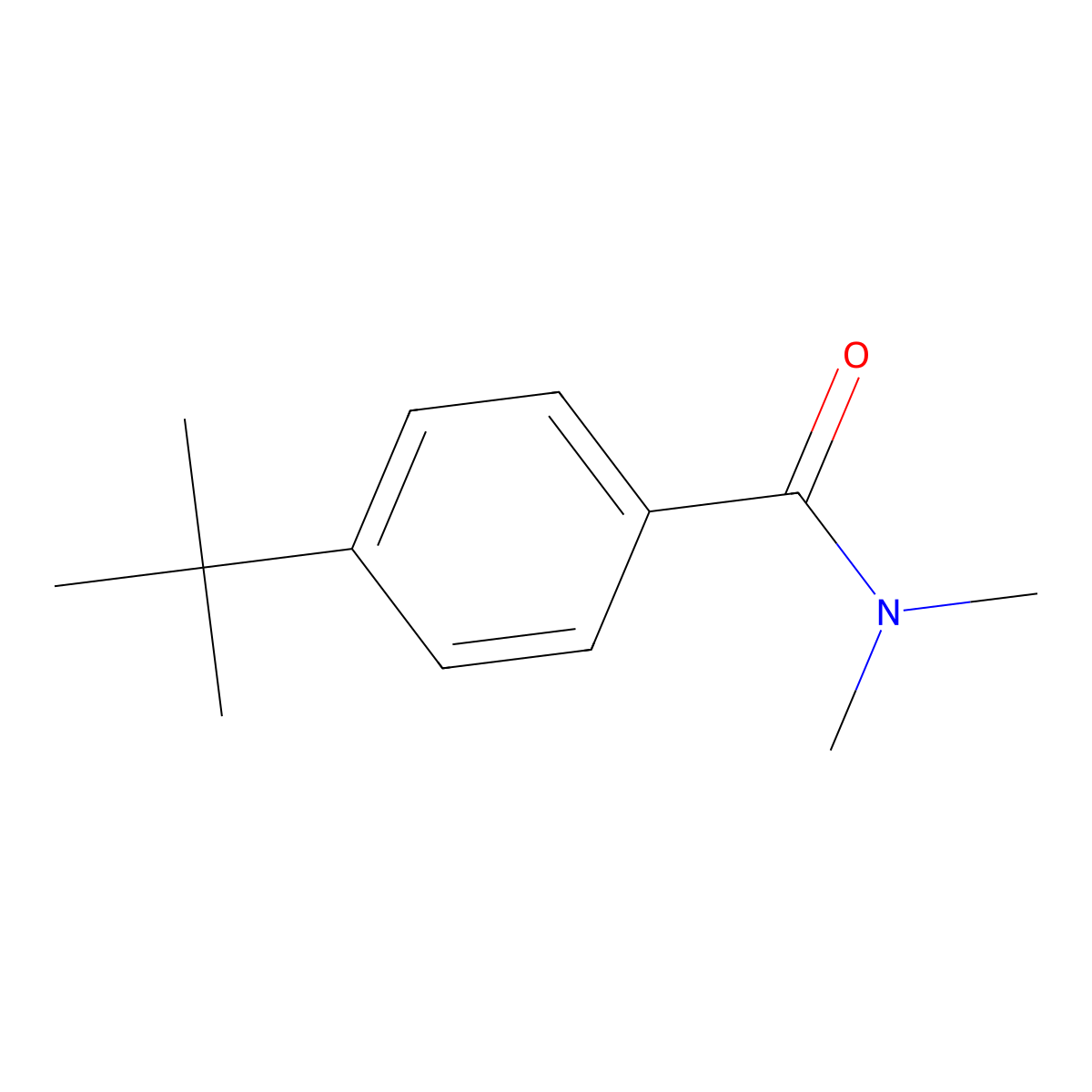 4-(1,1-Dimethylethyl)-N,N-dimethylbenzamide molecular structure, CAS 15235-32-2