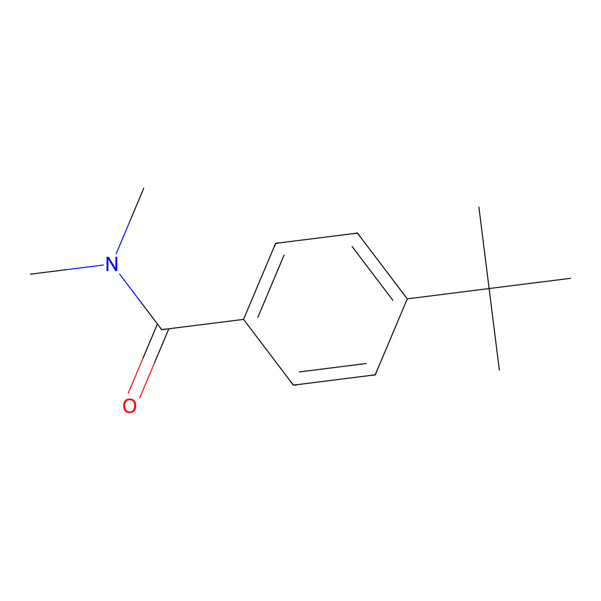 4-(1,1-Dimethylethyl)-N,N-dimethylbenzamide molecular structure, CAS 15235-32-2