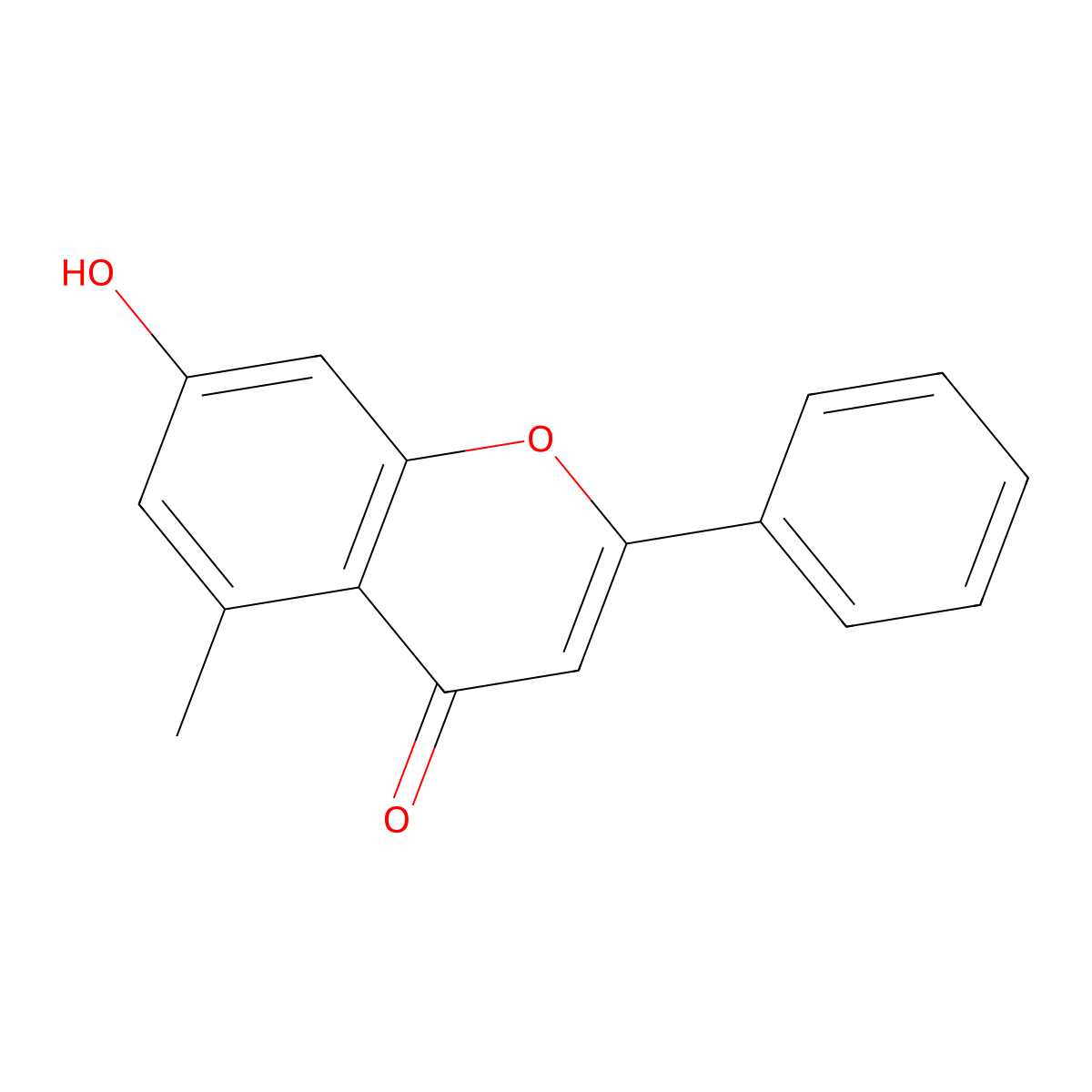 7-Hydroxy-5-methylflavone molecular structure, CAS 15235-99-1
