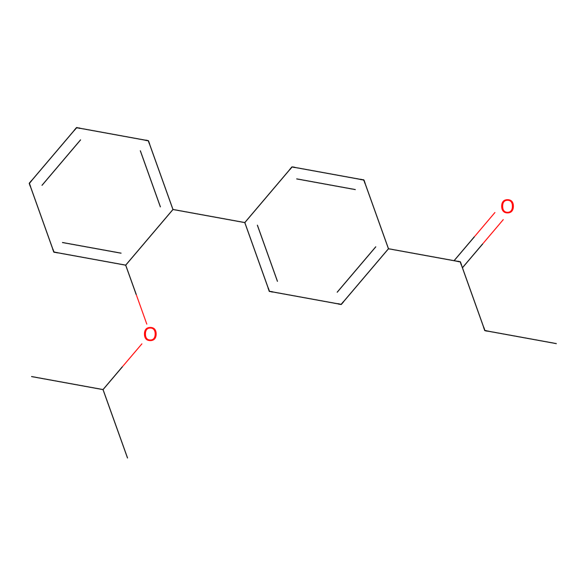 1-[2'-(1-Methylethoxy)[1,1'-biphenyl]-4-yl]-1-propanone molecular structure, CAS 1523508-33-9