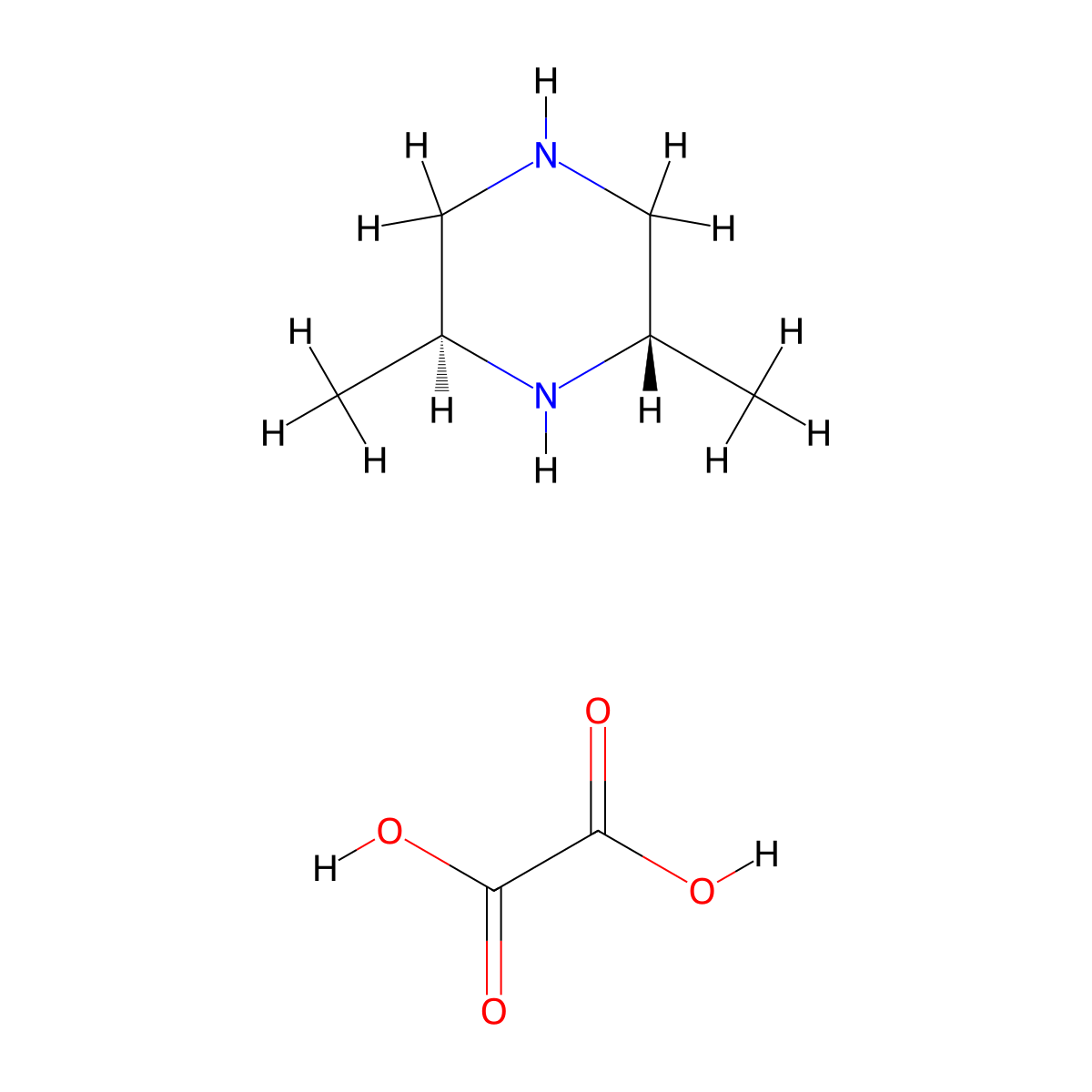 (2S,6S)-2,6-Dimethylpiperazine oxalate molecular structure, CAS 1523530-70-2