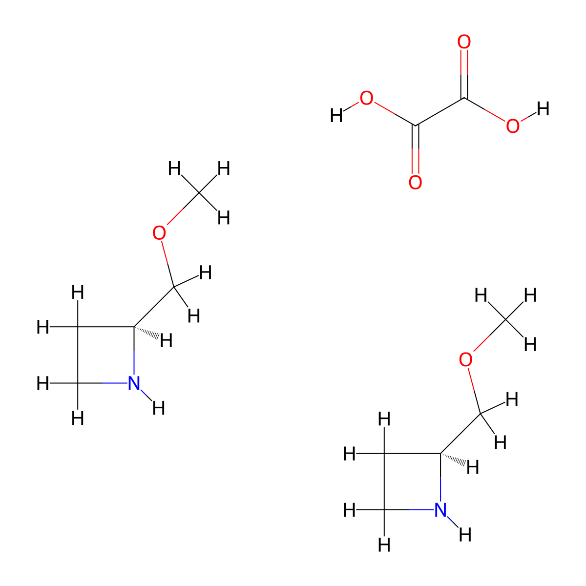 (2S)-2-(Methoxymethyl)azetidine hemioxalate molecular structure, CAS 1523530-72-4