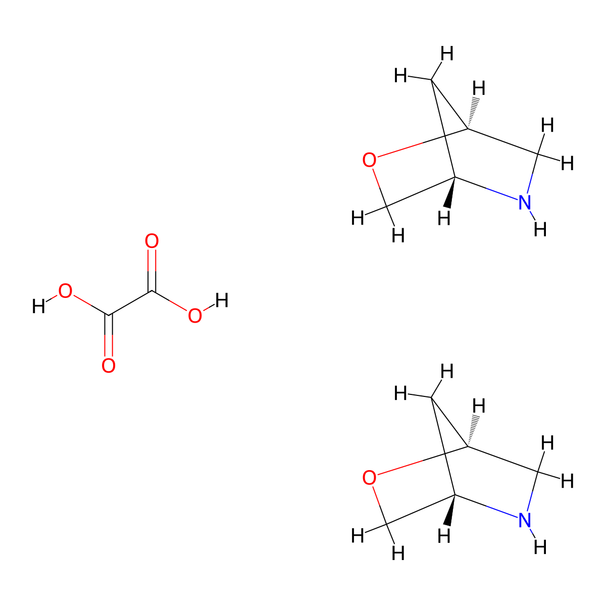 (1s,4s)-2-Oxa-5-azabicyclo[2.2.1]heptane hemioxalate molecular structure, CAS 1523541-76-5