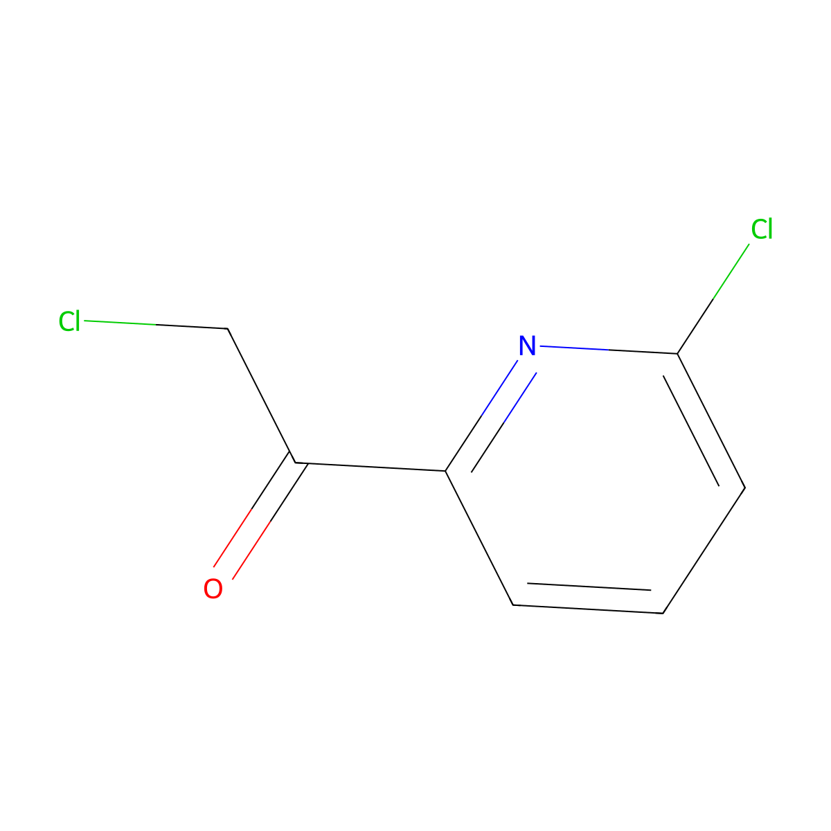2-Chloro-1-(6-chloropyridin-2-YL)ethanone molecular structure, CAS 152356-58-6