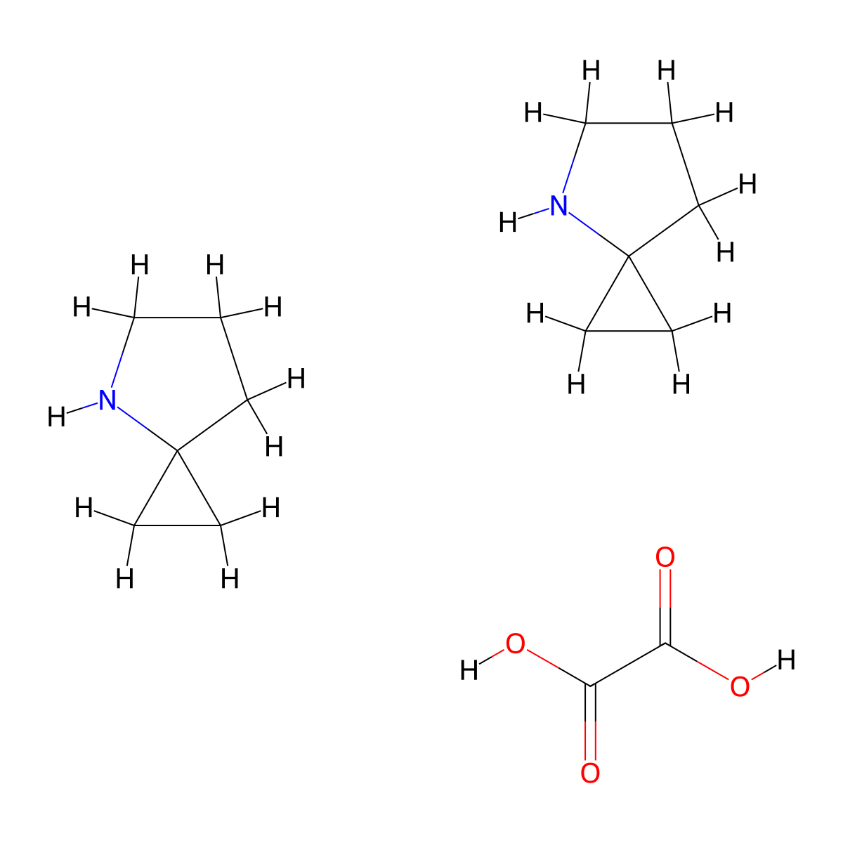 4-Azaspiro[2.4]heptane hemioxalate molecular structure, CAS 1523571-00-7