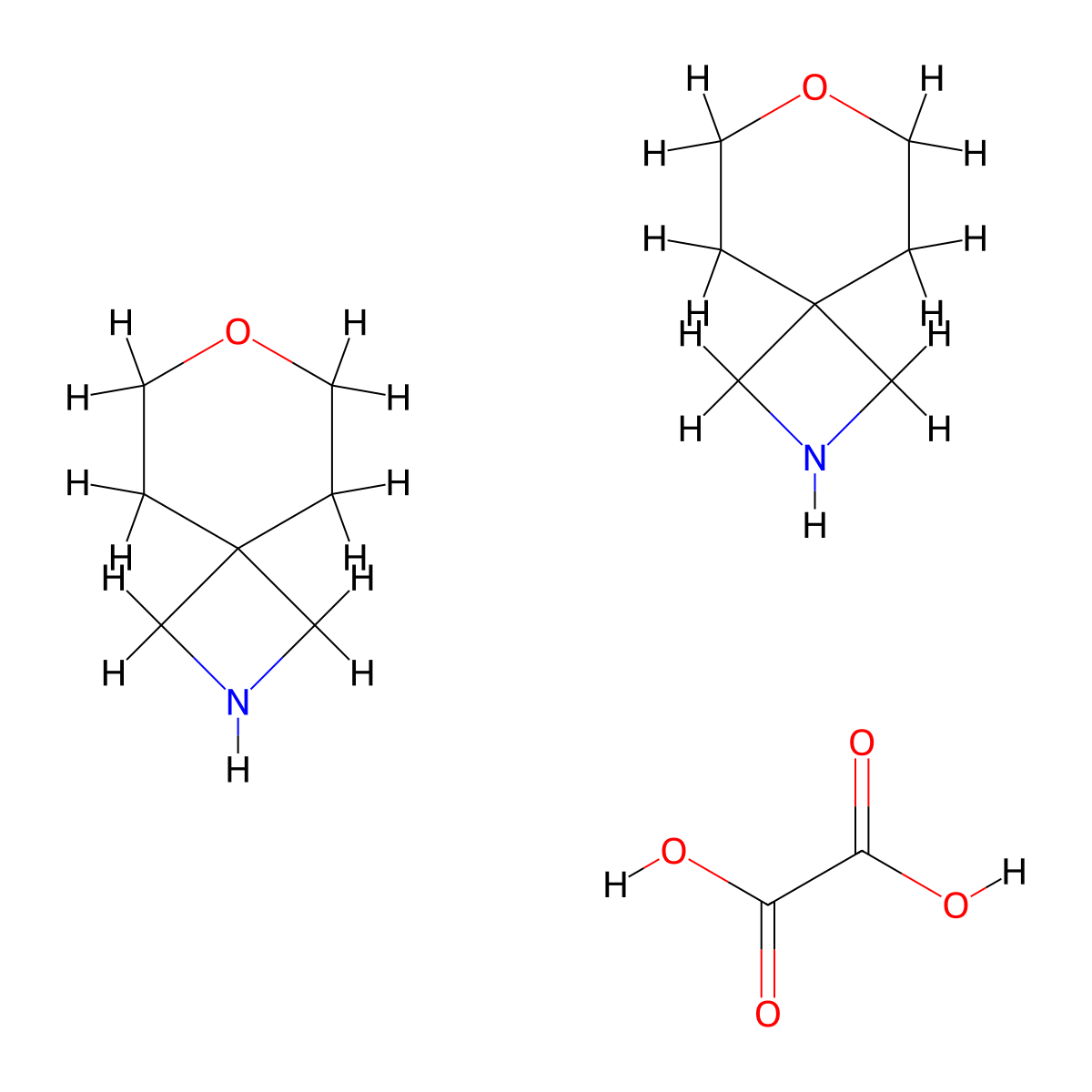 7-Oxa-2-azaspiro[3.5]nonane hemioxalate molecular structure, CAS 1523571-04-1