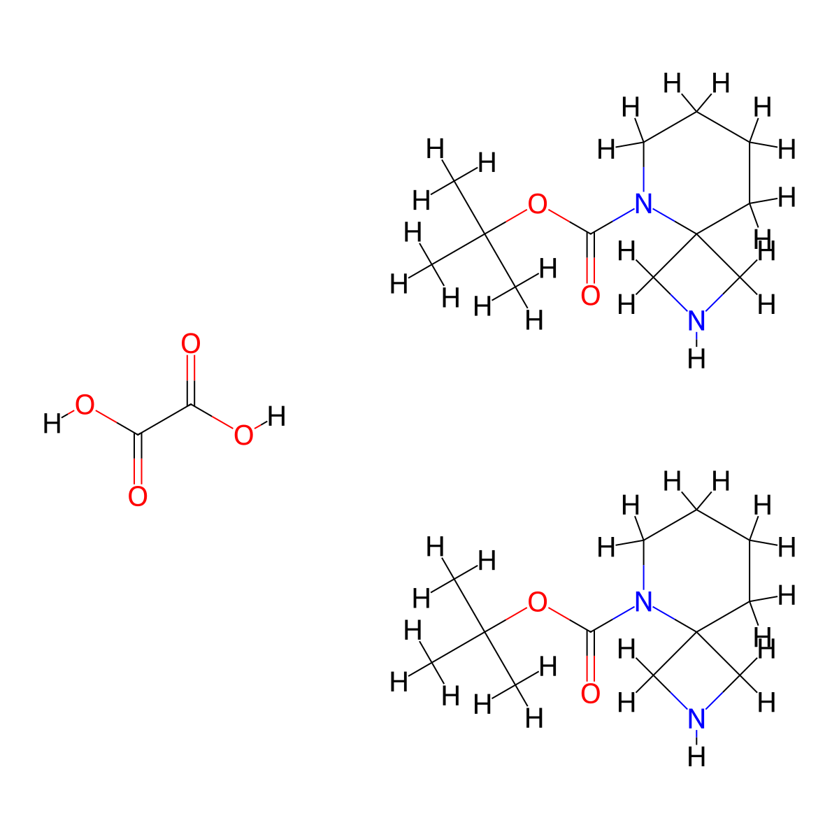 5-Boc-2,5-diazaspiro[3.5]nonane hemioxalate molecular structure, CAS 1523571-07-4