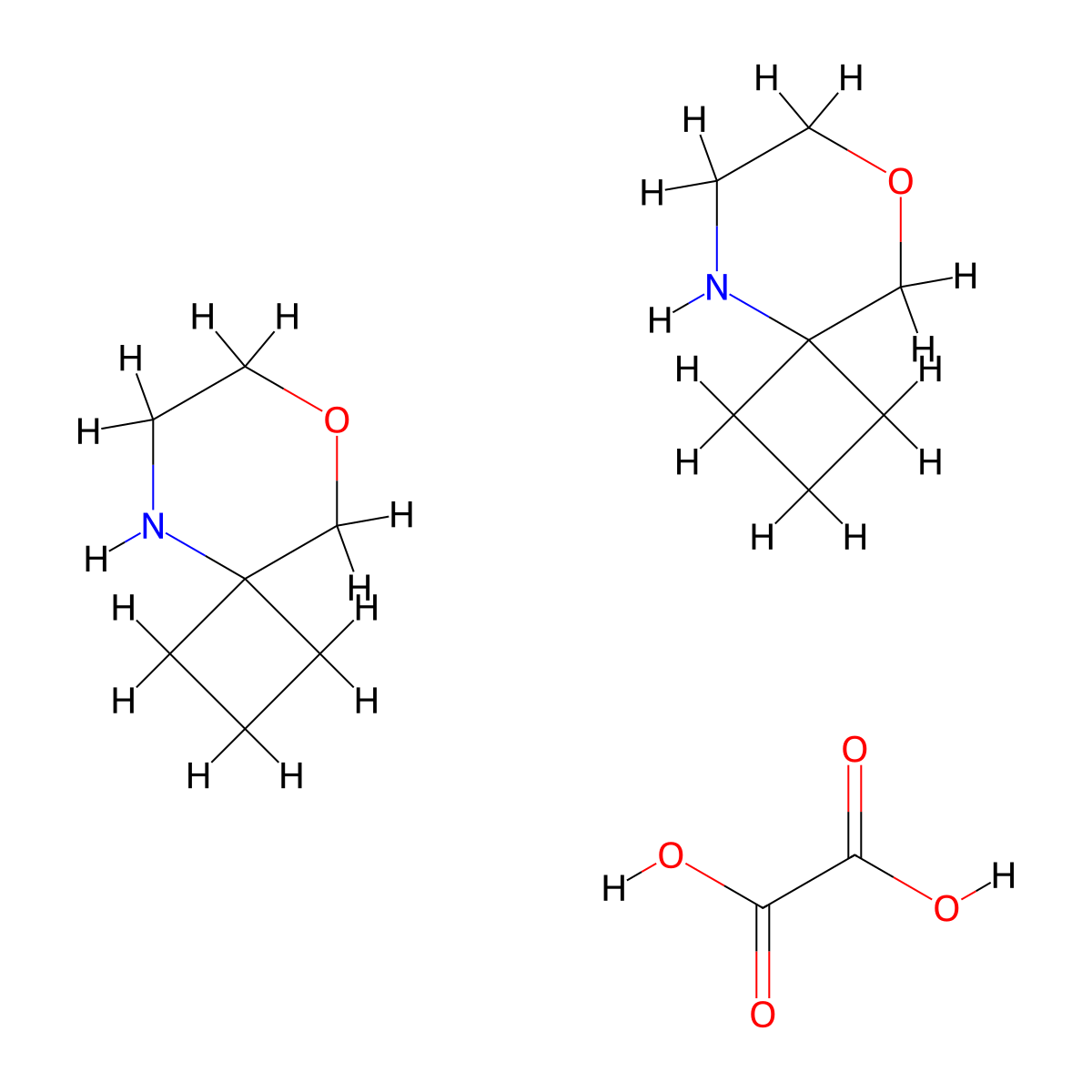 8-Oxa-5-azaspiro[3.5]nonane hemioxalate molecular structure, CAS 1523571-09-6