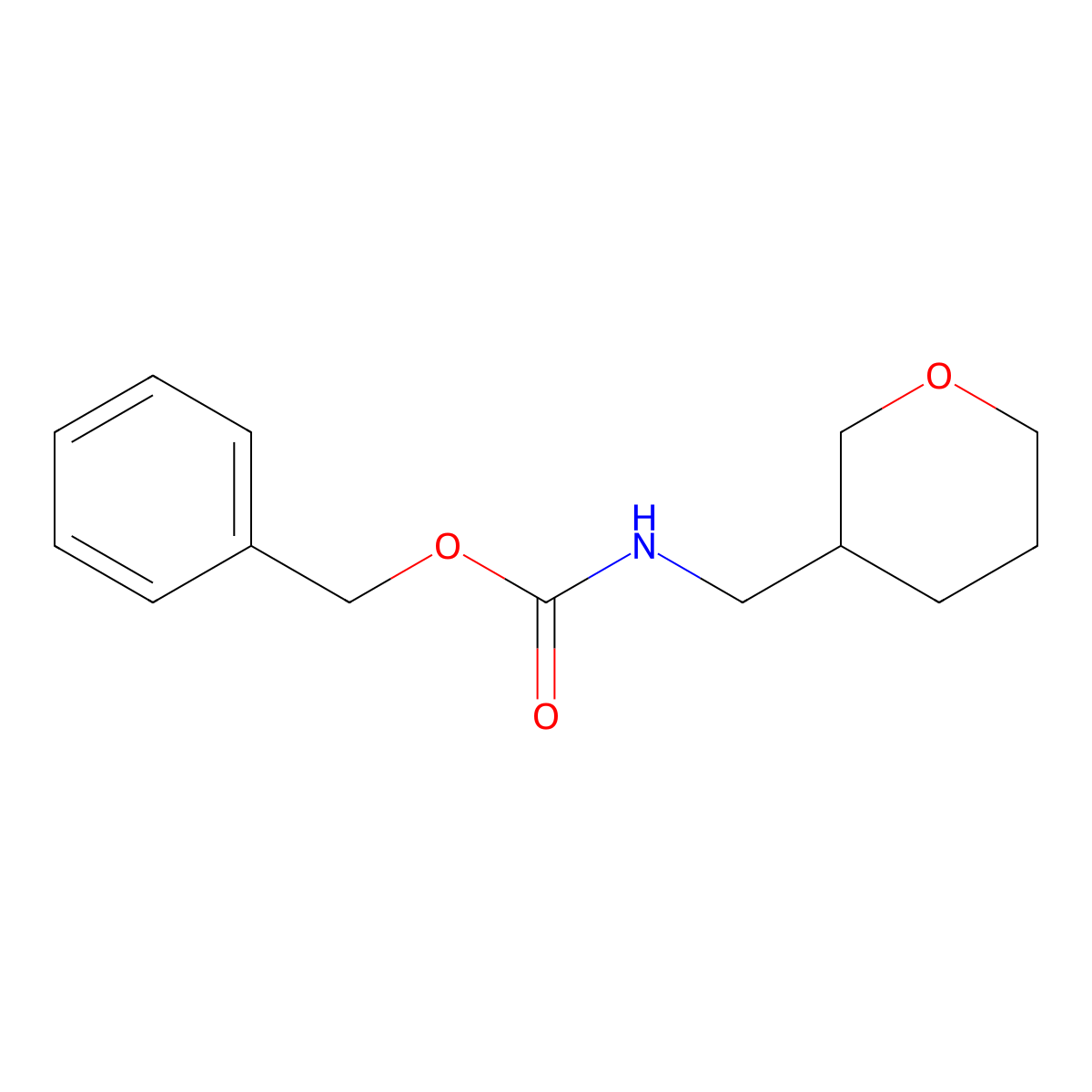 benzyl N-(oxan-3-ylmethyl)carbamate molecular structure, CAS 1523571-12-1