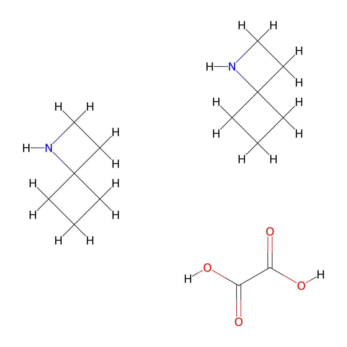 1-Azaspiro[3.3]heptane hemioxalate molecular structure, CAS 1523571-15-4