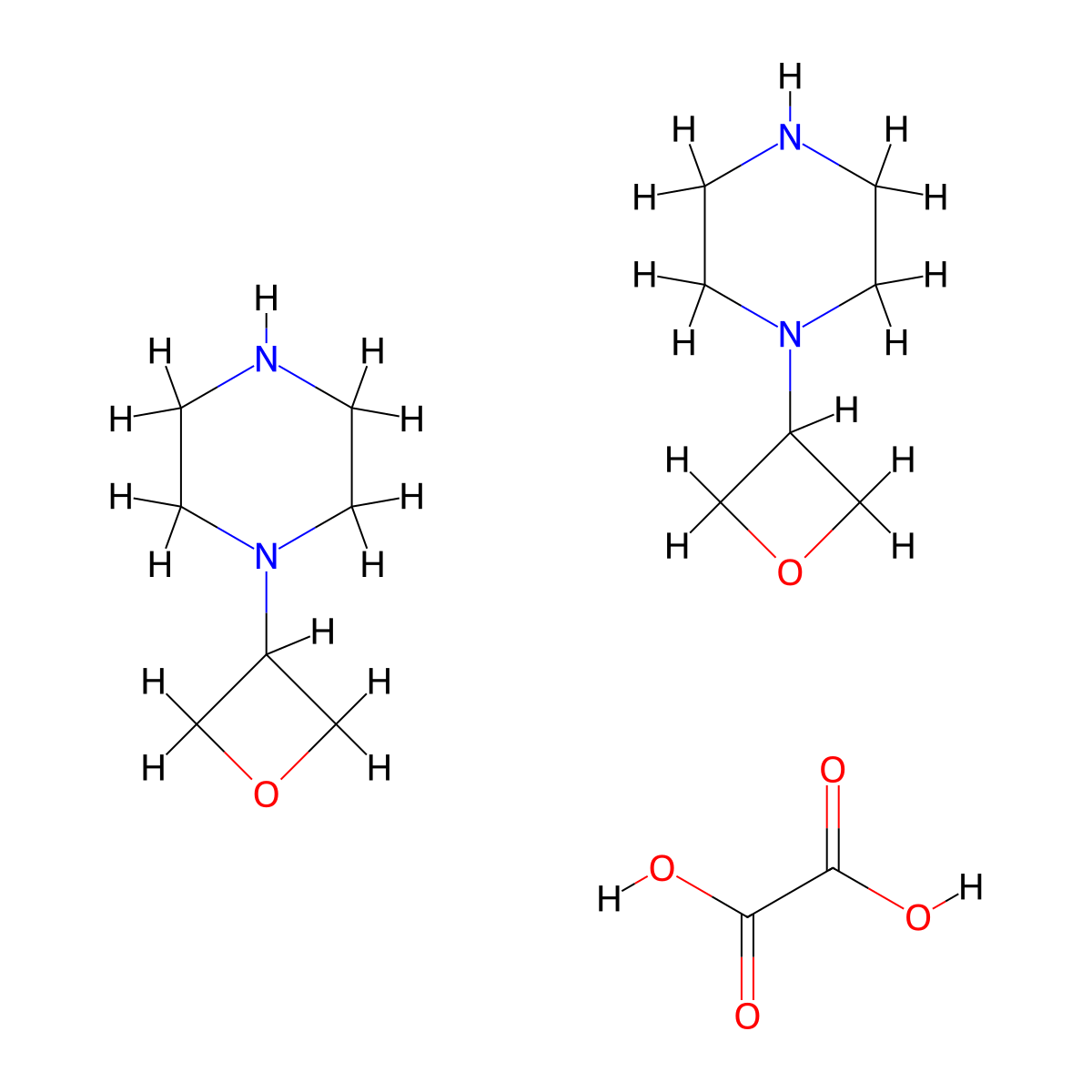 1-(Oxetan-3-yl)piperazine hemioxalate molecular structure, CAS 1523571-19-8