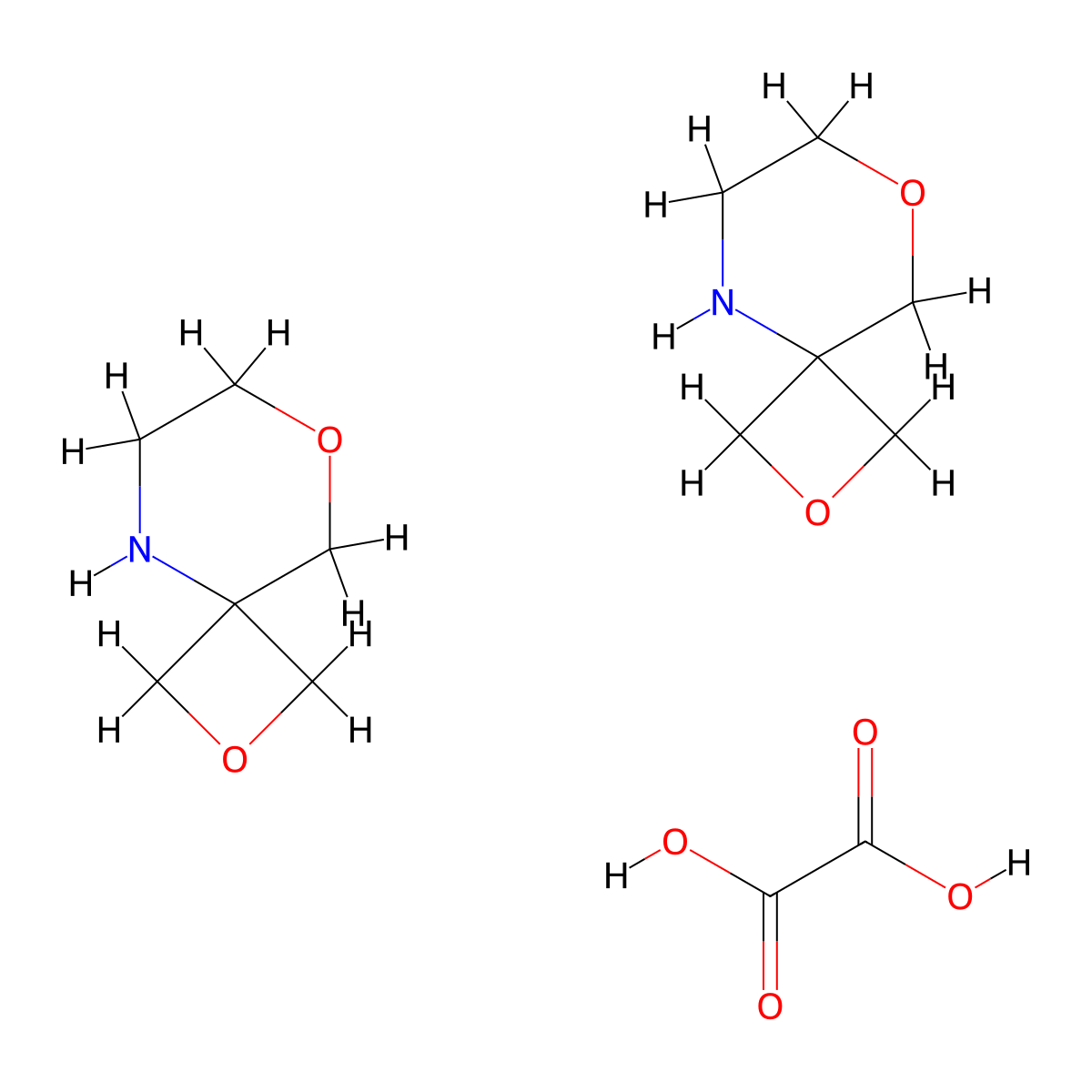 2,8-Dioxa-5-azaspiro[3.5]nonane hemioxalate molecular structure, CAS 1523571-80-3
