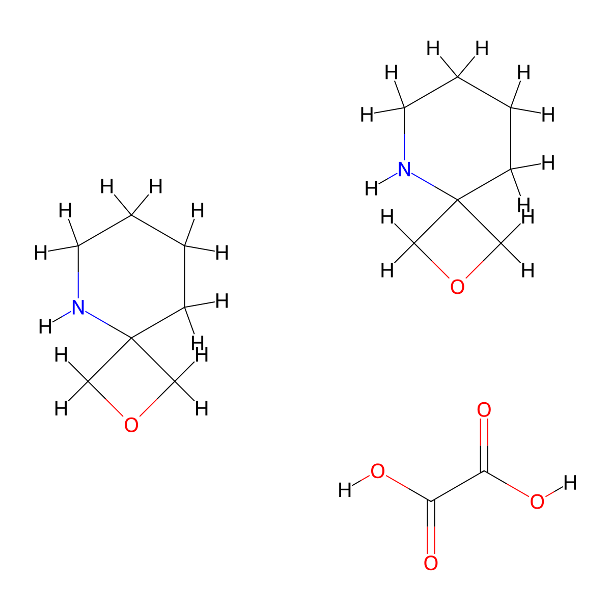 2-Oxa-5-azaspiro[3.5]nonane hemioxalate molecular structure, CAS 1523571-96-1