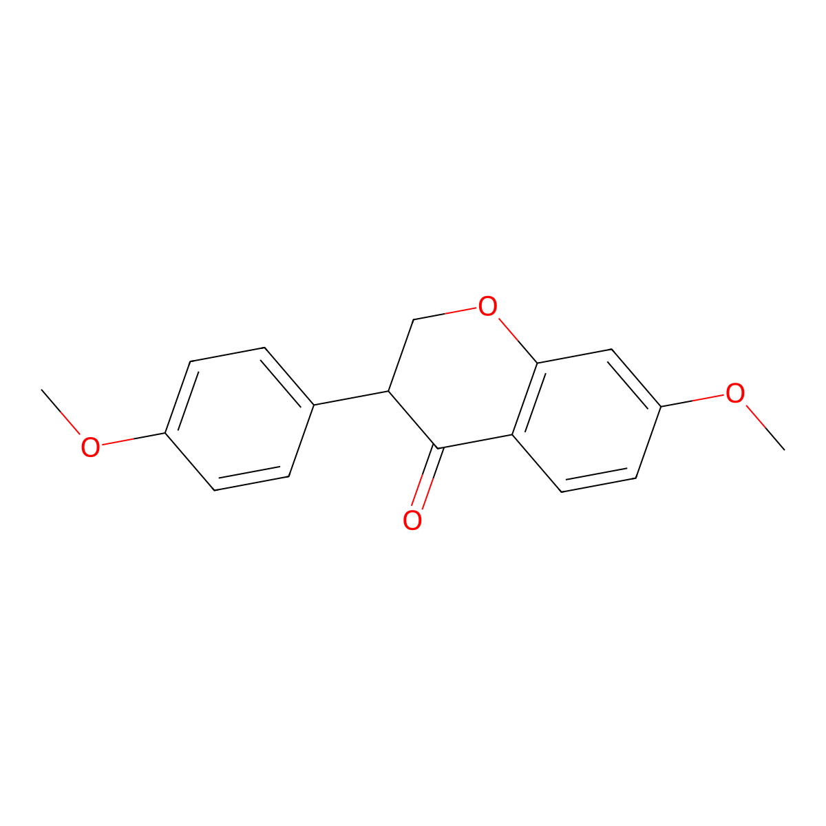 7-Methoxy-3-(p-methoxyphenyl)-4-chromanone molecular structure, CAS 15236-11-0