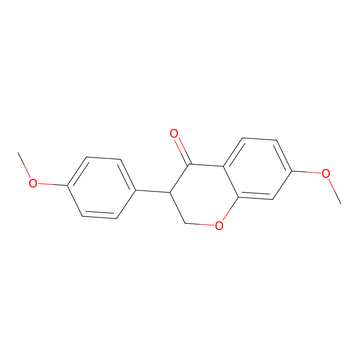 7-Methoxy-3-(p-methoxyphenyl)-4-chromanone molecular structure, CAS 15236-11-0