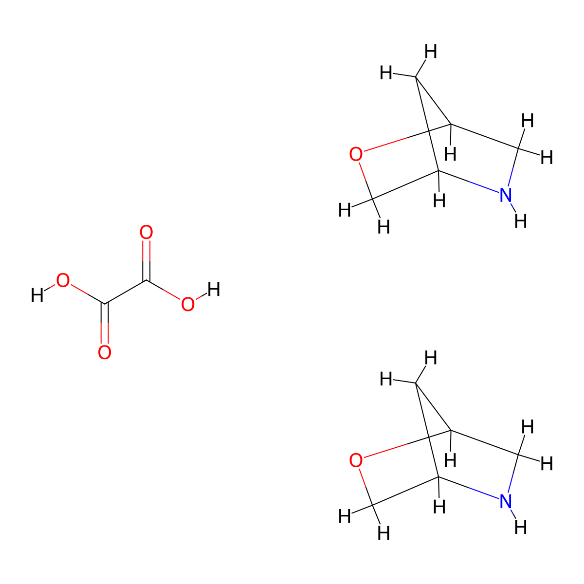 2-Oxa-5-azabicyclo[2.2.1]heptane hemioxalate molecular structure, CAS 1523606-31-6
