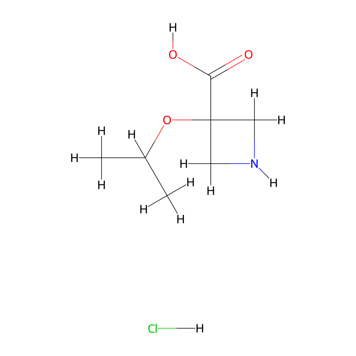 3-Isopropoxyazetidine-3-carboxylic acid hydrochloride molecular structure, CAS 1523606-43-0