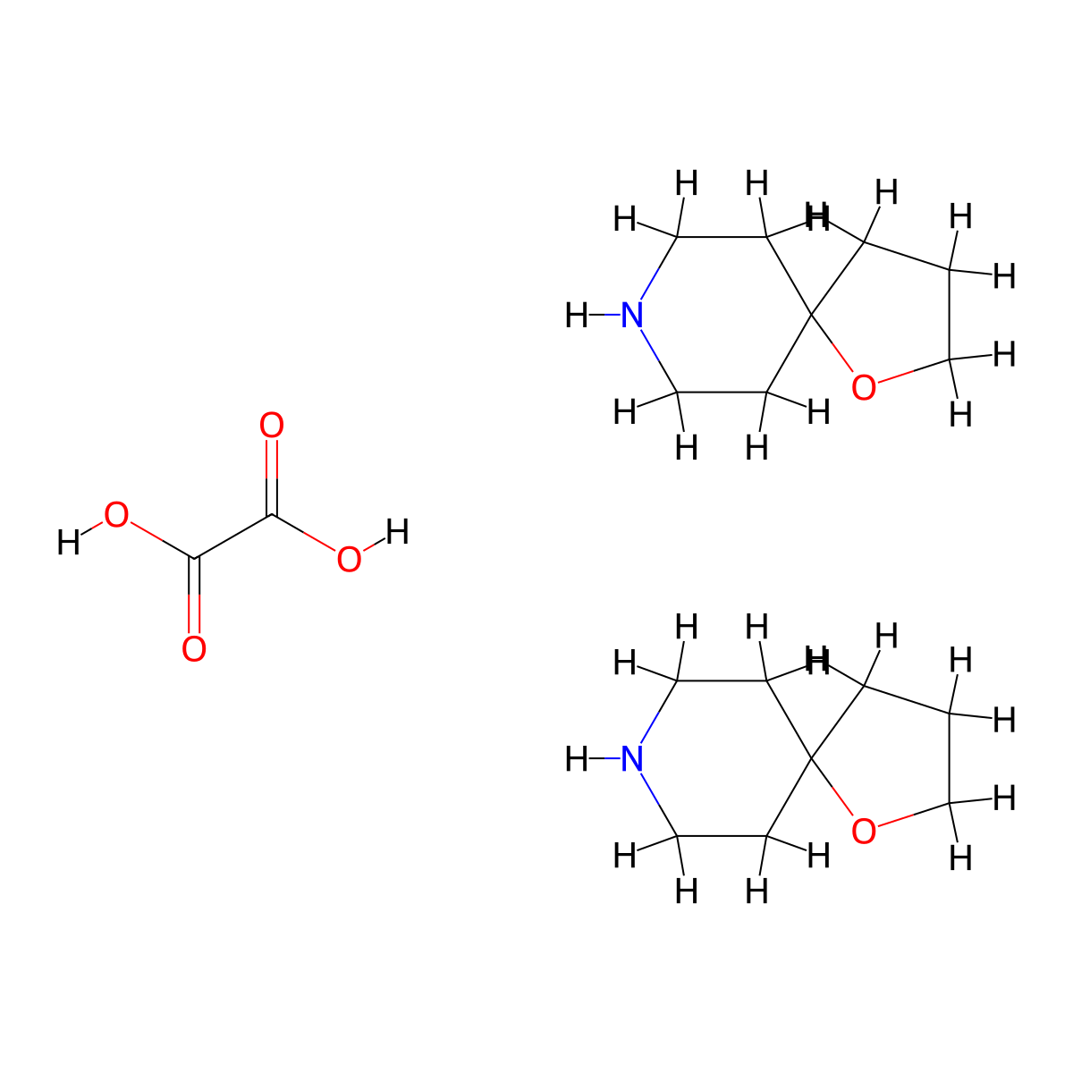 1-Oxa-8-azaspiro[4.5]decane hemioxalate molecular structure, CAS 1523606-45-2