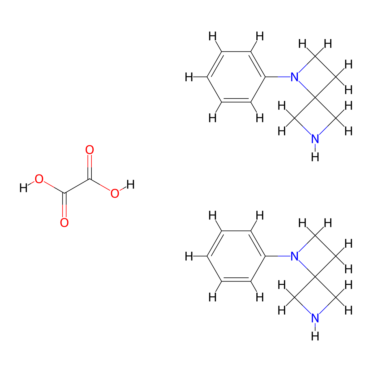 1-Phenyl-1,6-diazaspiro[3.3]heptane hemioxalate molecular structure, CAS 1523617-89-1