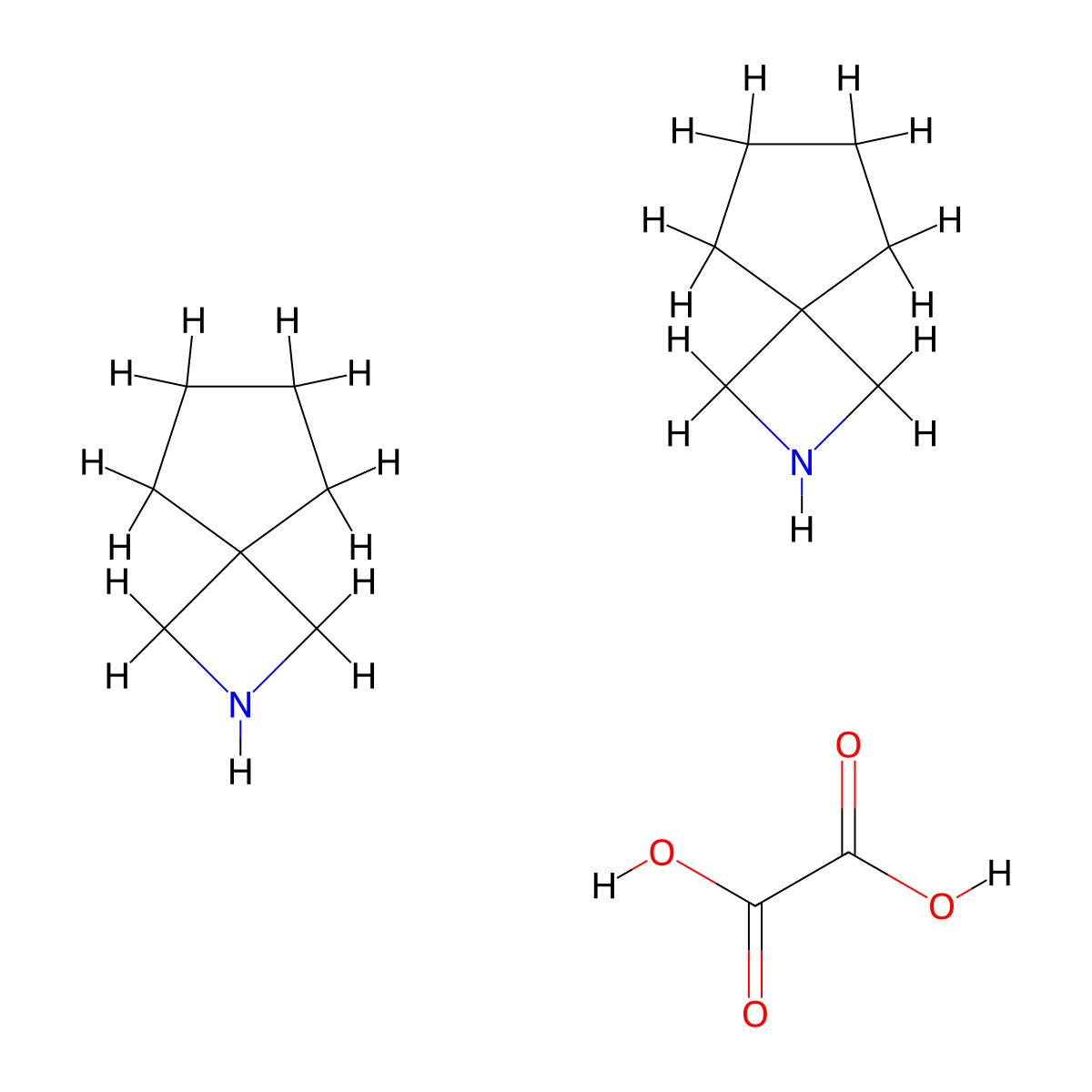 2-Azaspiro[3.4]octane hemioxalate molecular structure, CAS 1523617-94-8