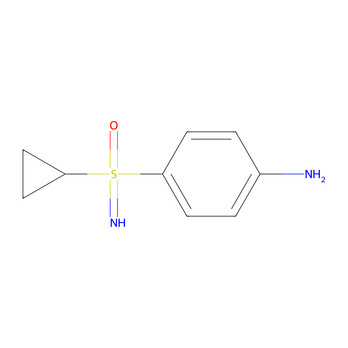 4-(Cyclopropylsulfonimidoyl)aniline molecular structure, CAS 1523618-10-1