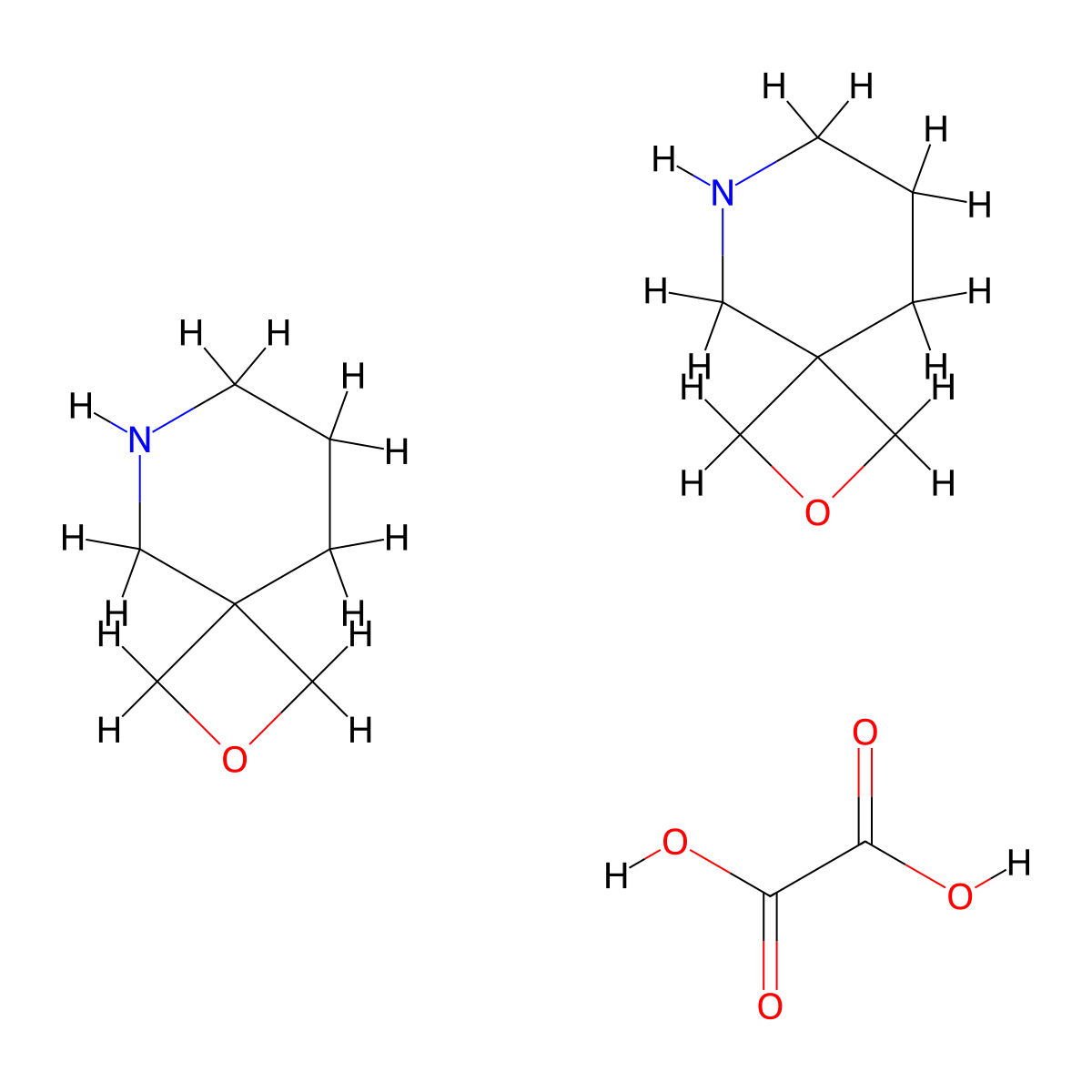 2-Oxa-6-azaspiro[3.5]nonane hemioxalate molecular structure, CAS 1523618-13-4