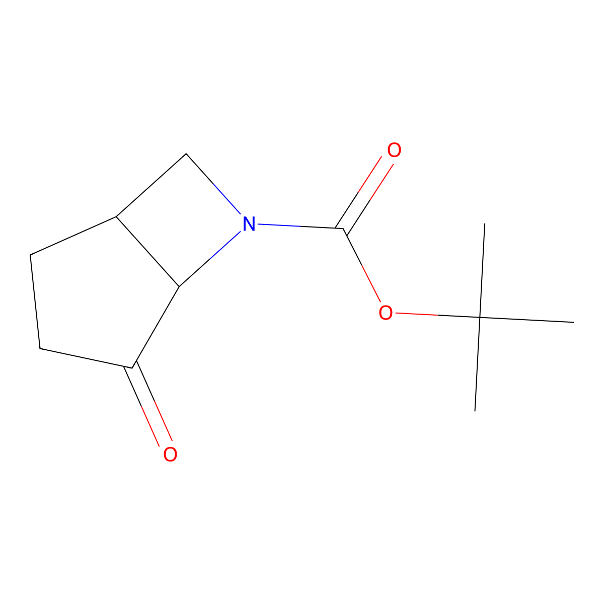 Tert-butyl 4-oxo-6-azabicyclo[3.2.0]heptane-6-carboxylate molecular structure, CAS 1523618-31-6