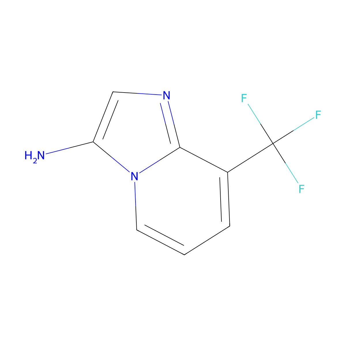 8-(Trifluoromethyl)imidazo[1,2-a]pyridin-3-amine molecular structure, CAS 1523637-62-8