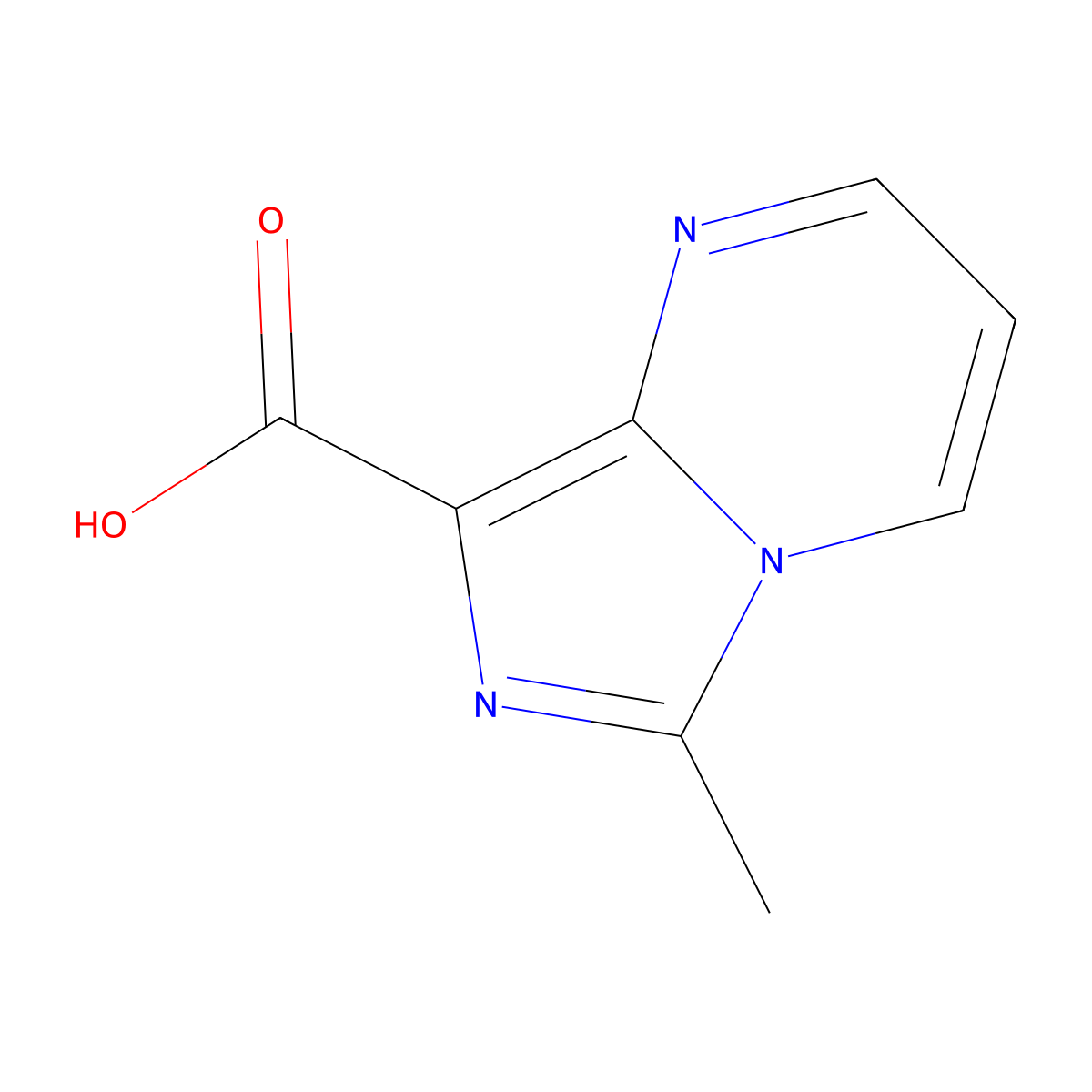 6-Methylimidazo[1,5-a]pyrimidine-8-carboxylic acid molecular structure, CAS 1523680-61-6
