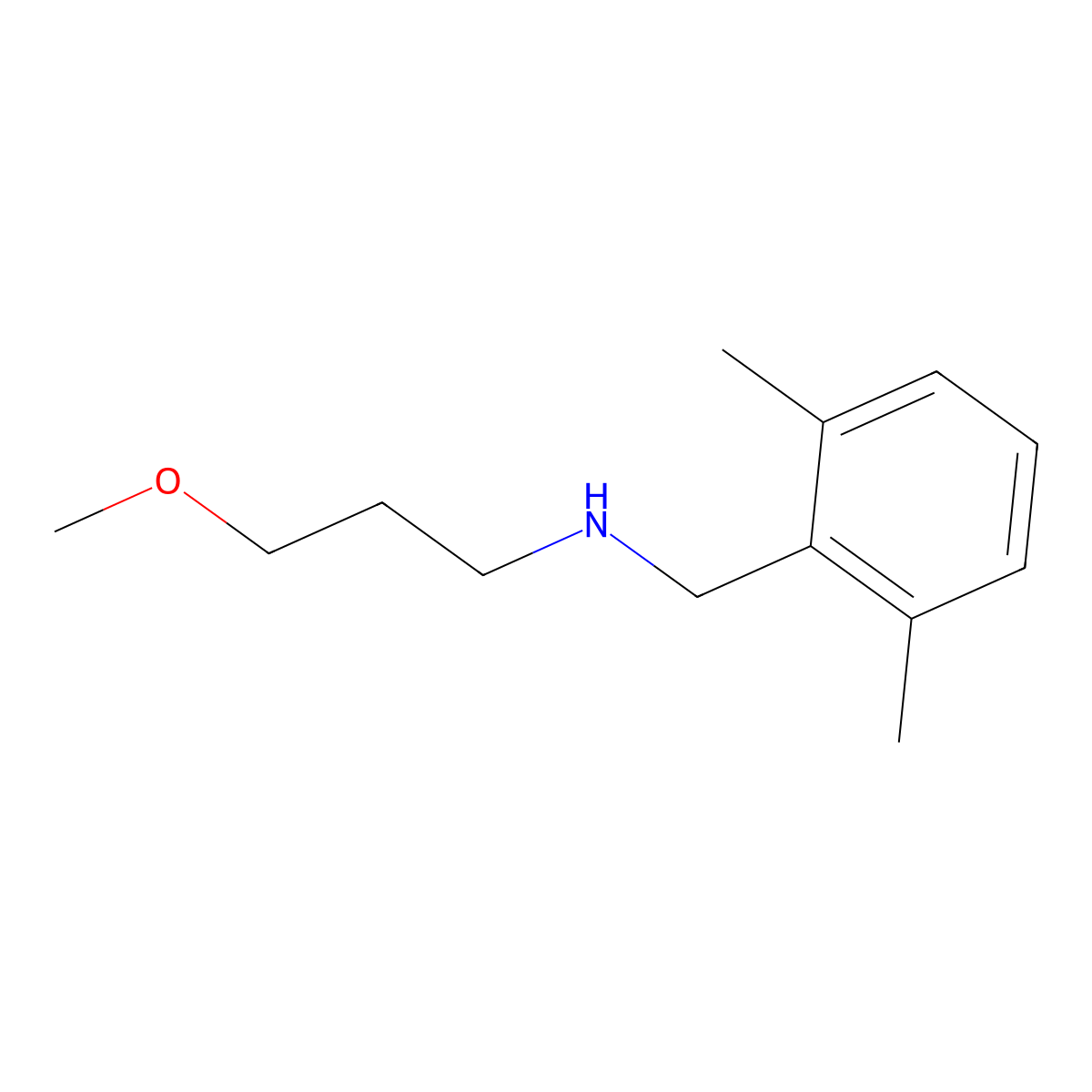 [(2,6-Dimethylphenyl)methyl](3-methoxypropyl)amine molecular structure, CAS 1523703-26-5