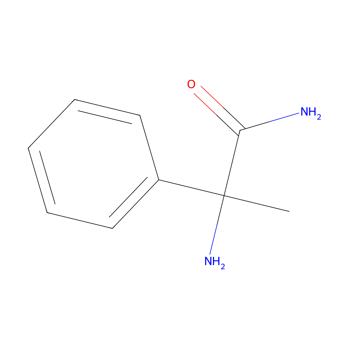 (2R)-2-amino-2-phenylpropanamide molecular structure, CAS 152375-69-4
