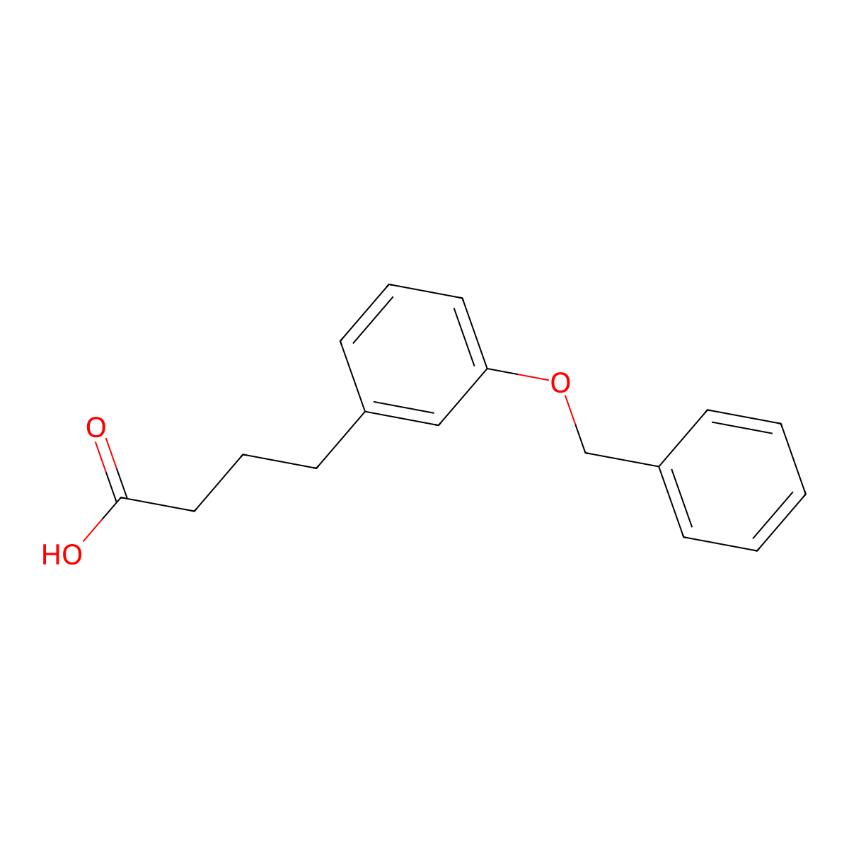 4-[3-(Benzyloxy)phenyl]butanoic acid molecular structure, CAS 152380-68-2