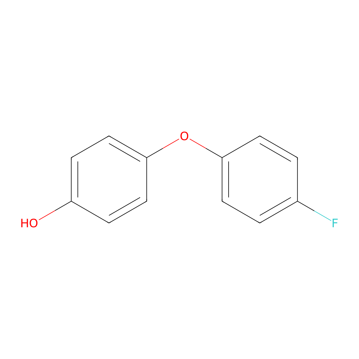 4-(4-Fluorophenoxy)phenol molecular structure, CAS 1524-19-2