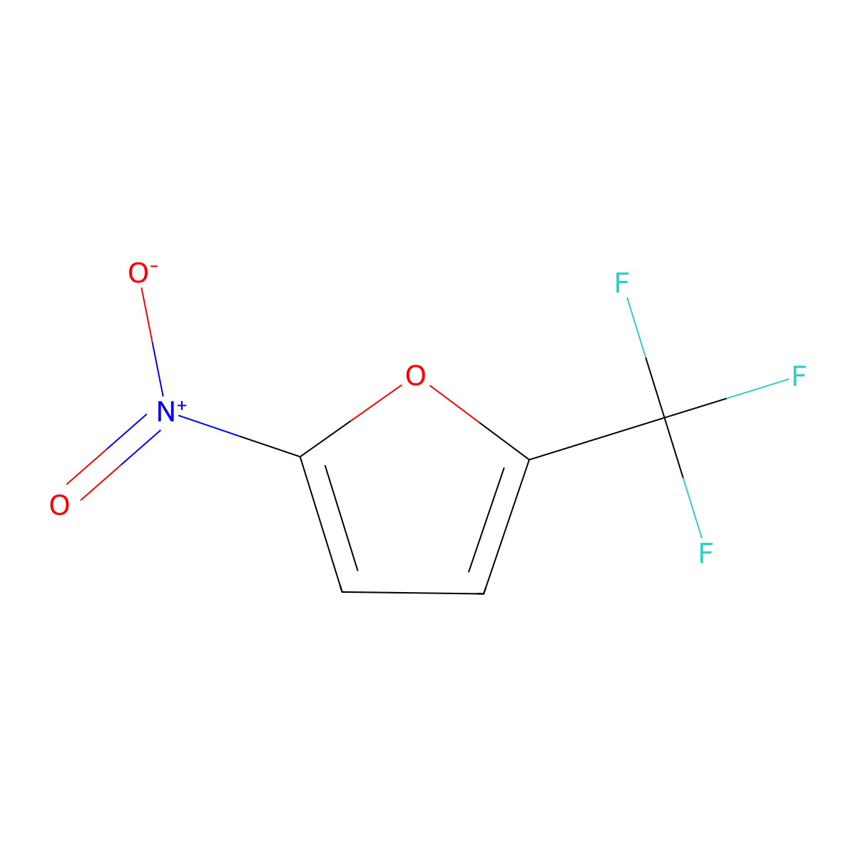 2-Nitro-5-(trifluoromethyl)furan molecular structure, CAS 1524-31-8