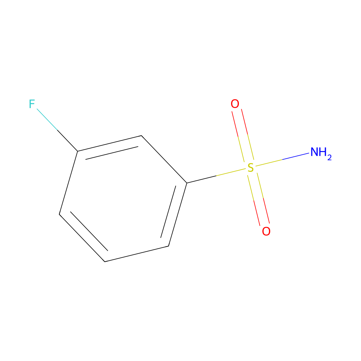 3-Fluorobenzenesulfonamide molecular structure, CAS 1524-40-9