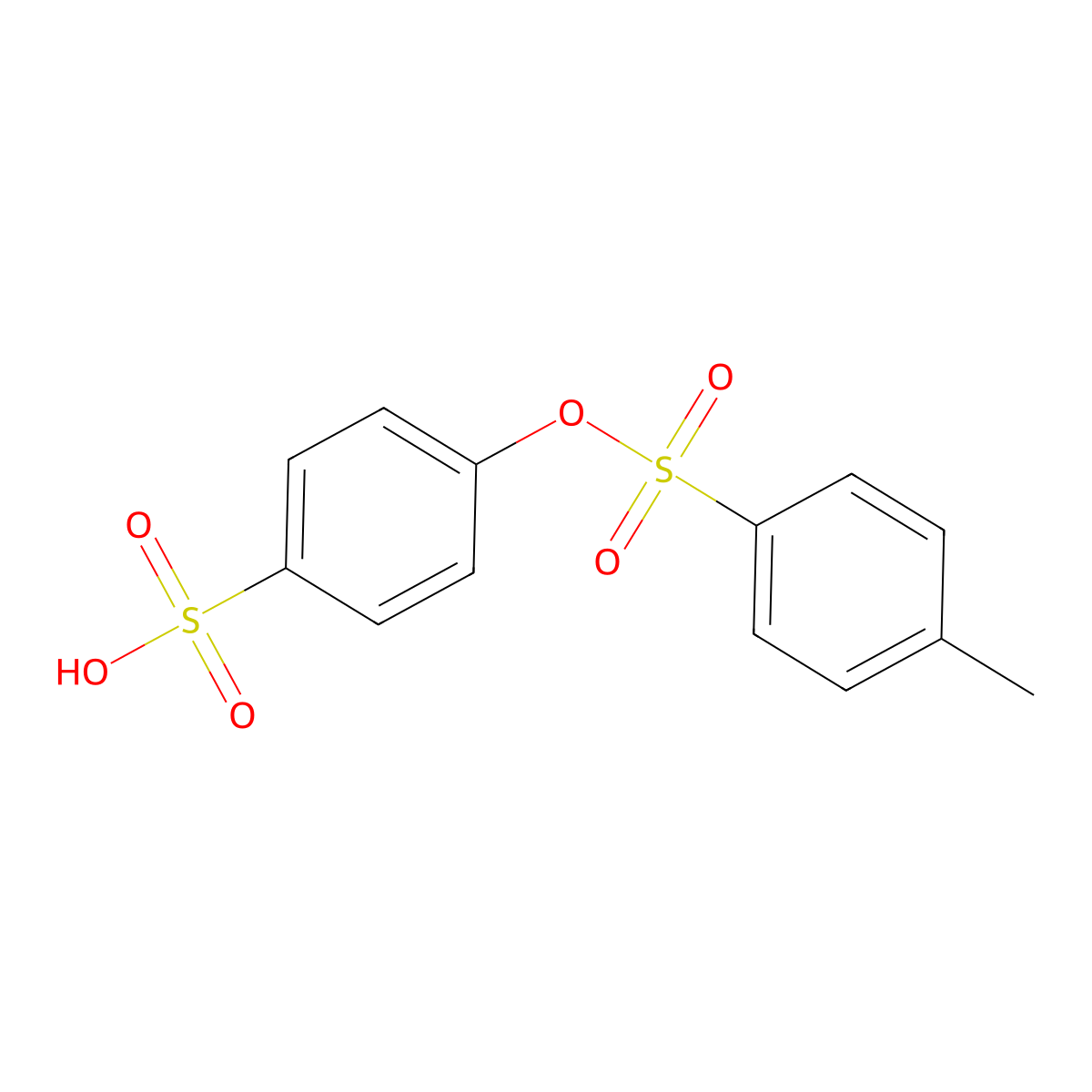 4-[(4-Methylbenzenesulfonyl)oxy]benzene-1-sulfonic acid molecular structure, CAS 15240-15-0