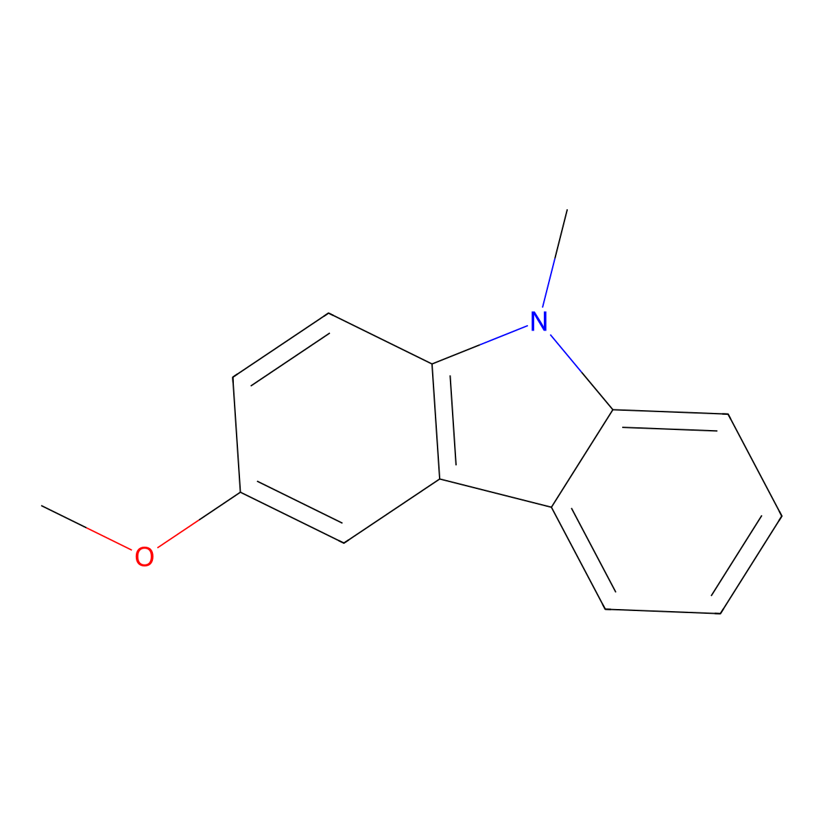 3-methoxy-9-methyl-9H-carbazole molecular structure, CAS 152404-99-4