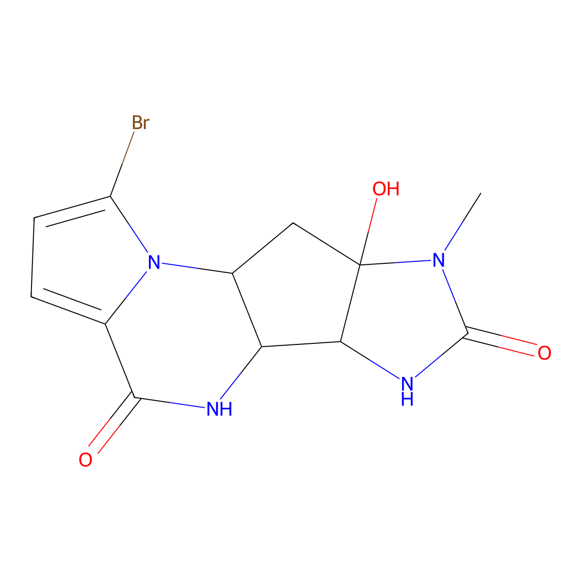 Agelastatin A molecular structure, CAS 152406-28-5